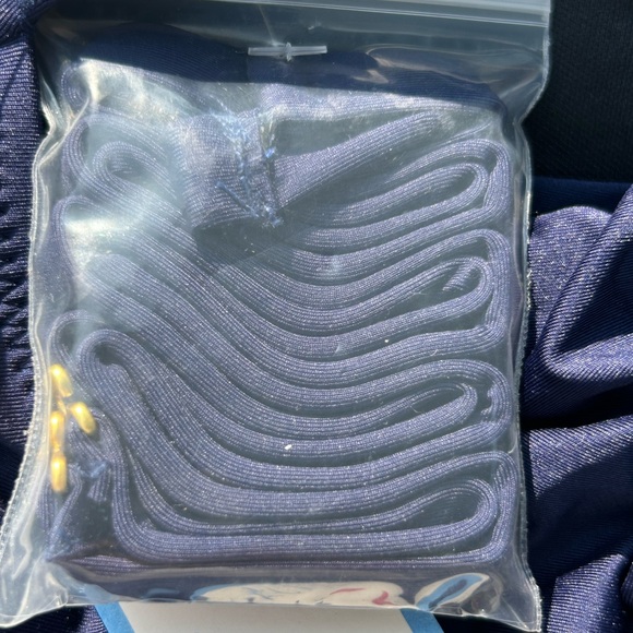 Draper James Swimsuit Navy Blue One Piece Bathing Twist Bandeau Size XL NWT - Picture 11 of 13